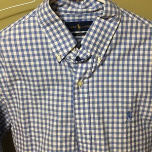 Polo Ralph Lauren blue gingham button down